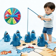 Mainan Budak & Perempuan Telescopic Shark Battle Fishing Game Parent-child Interactive Desktop Board