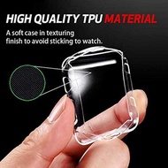 Clear iWatch Case with Built-in TPU Screen Protector for iWatch 45mm 41mm 44mm 42mm 40mm 38mm