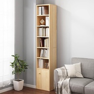 FGTRE Bookcase Small Narrow Corner Bookcase - 71 Inches Tall Gap Freestanding Storage Cabinet 8 Latt