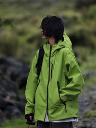 Nobodyknows Mountain Series Outdoor Three-Proof เสื้อแจ็คเก็ตมีฮู้ด Hard เปลือกหอย Camping Functiona