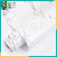 Giấy dán tường giả đá trắng kích thước 0.45m x 10m mỗi cuộn có sẵn keo mặt sau dán tường dán trang t