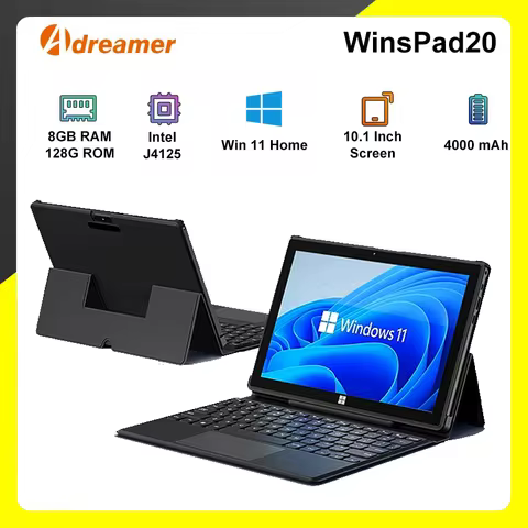 2-in-1 Windows PC 10.1 Inch Tablet PC Intel Intel Celeron J4125 8G RAM 128G SSD 1280x800 IPS Windows