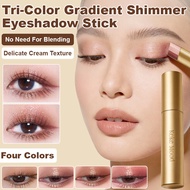 Three-color gradient shimmer eyeshadow stick