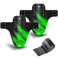 《Baijia Yipin》 Bicycle Mud MTB guard 7 Colors Fenders Quality Carbon Fiber Front Rear Mountain Bike Accessories