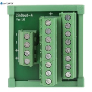 SUCHENHD Breakout Board, 52 *49*46mm 2 In 8 Out DIN Rail Module, Distribution Board Simple Mounting 