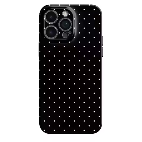 Black Polka Dot Case For Honor 500 300 200 100 20 30 50 60 70 90 8x 9x x8b x9c Magic 3 4 5 6 7 8 Pro