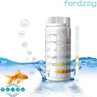 JENNIFERDZSG 100Pcs Water Quality Test Strip, High Sensitivity 7in1 Aquarium Test Strips, PH Test St