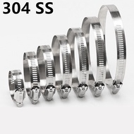 High Quality 304 Stainless Steel Hose Clip Clamp Adjustable Hose Pipe Clips Fastener 6mm To 127mm Car Samco Clip