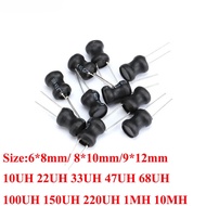 10pcs/Lot I-shape Power Inductor 6*8 8*10 9*12mm 10uh 33uh 47uh 68uh 100uh 150uh 220uh 330uh 470uh D