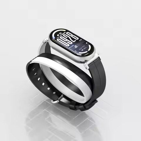 Mi Band 10 9 8 Strap Leather Wrist Bracelet For Xiaomi Mi Smart Band 10 Ceramic Version Smartwatch W