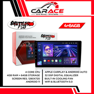 SHUTTLE LAB Android Player 9" & 10" inch (4Gb Ram+64Gb) 4 Core Car Multimedia Android Player Carplay