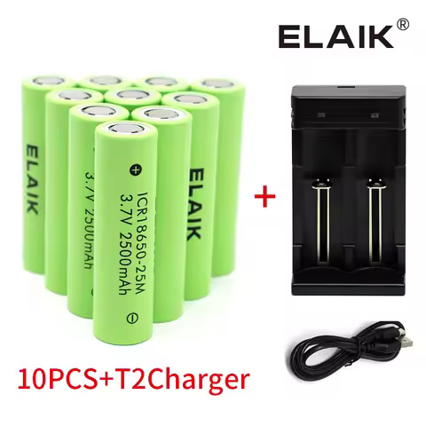 18650 3.7 v 2500 mah Battery ICR18650 Lithium Rechargeable Batteries Li-ion Cell For LED Flashlight