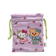 กระเป๋าผ้าหูรูด Hello Kitty X Butterbear สีม่วง (356660-721841020)