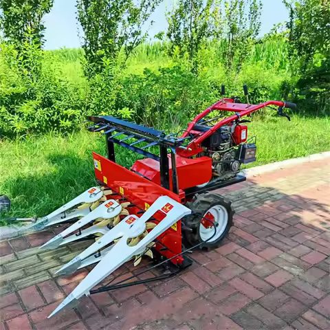 Factory Sales Rice Sorghum Wheat Grass Reaper Machine Agricultural Reaper Mini Rice Reaper Small Har