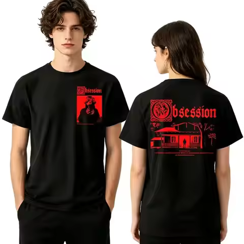 Summer Vintage Casual T-shirts Movie Obsession I Love You T-Shirt Y2k Fashion Streetwear Graphic Mer