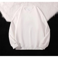 WY05 Large Drop Shoulder [High Quality] Pure Color Fabric Pure Cotton 320g Hebei Round Neck Sweatshi