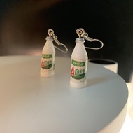 Creative Funny Childhood Memories Funny Funny Simulation Milk Bottle Earrings Cute Niche Earrings