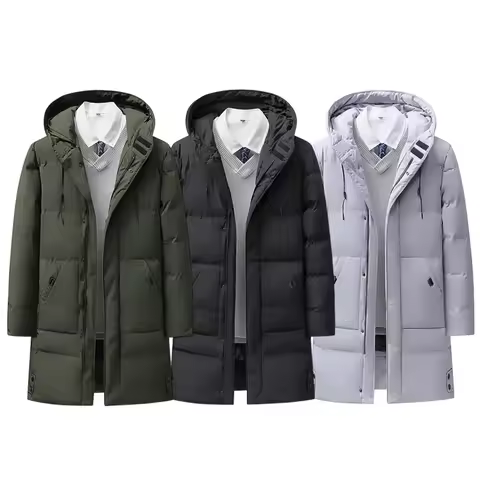 Men's cold-proof and windproof thick jacket with hood, windproof and warm casual jacket 8XL large si