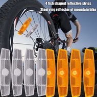 《Baijia Yipin》 Road Bike Warning Spoke Safety Reflector light MTB Bicycle Wheel Rim Reflective Clip reflector Cycling Accessories