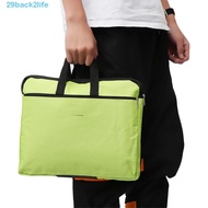 BACK2LIFE A4 Document Bag Office Supplies Waterproof Portable With Handle Zipper Double Layers Offic