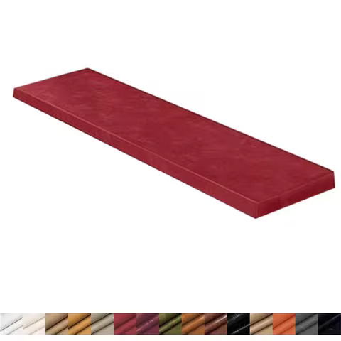 Custom waterproof Bench Cushion Wax Leather Garden Patio Seating Pad Long Mattress Chair Seat Pad De