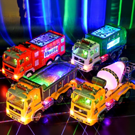 Electric Excavator Toy OilTanker Truck Light Up and Music Mixer Truck Engineering Car Truck Toys Loa