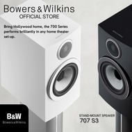 Bowers & Wilkins 707 S3/ B&W 707 S3 Stand-mount Speaker/ BookShelf Speaker - 1 Pair