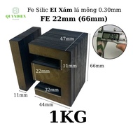 Fe Silic Xám Nâu lá mỏng 0.30mm EI 22mm - 66mm làm biến áp kích cơ biến áp 220v (1kg) - Linh Kiện Đi