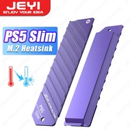 JEYI PS5 Slim SSD Heatsink, M.2 SSD Cooler and Cover 2 in 1 for PlayStation 5 Slim NVMe Expansion Slot, Cooling and Dust Proof