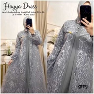 Hayya Dress New Brukat Muslim Gamis DRESS BRUKAT HAYYA DRESS LUXURY PARTY GAMIS CRINKLE MIX tulle