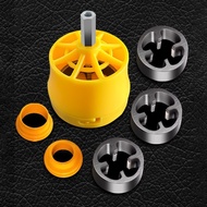 JK PVC Pipe Threader Kit with 1/2In 3/4 In 1 Inch Dies Pipe Threader Pipe Round Die