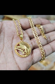 Kalung liontin cendrawasih lapis emas