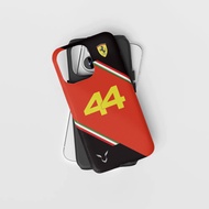 F1 NO.44 Phone Case for iPhone 17 16 15ProMax 14Pro 13 12 13mini Samsung S24 S22 S25 2in1 glossy har