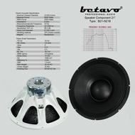 Betavo Audio Speaker Component 21 inch B21 N216 Neodymium