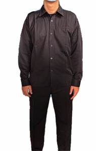 Seragam Safari PSH Twist Coklat Lengan Panjang - Seragam Formal Pria