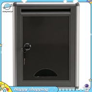 【ouwym9al】Vintage Lockable Secure Mail Letter Post Box Mailbox Post Box for Home Garden Ornament Dec