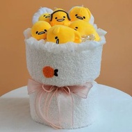 預購 蛋黃哥 gudetama 公仔 畢業 生日 情侶 禮物 情人節 送禮 七夕 週年紀念 花束 蛋黃哥公仔