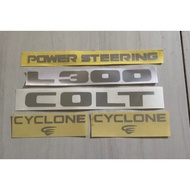 L300 writing sticker colt sticker/ power steering sticker/ cyclone sticker/ L300 colt sticker/