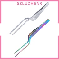 [Szluzhen3] Aquarium Tweezers, Aquatic Plant Tweezers, Curved Garden Tweezers, Long Handle Tweezers, Garden Repair Tweezers for Aquarium