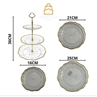 3-tier acrylic cake rack