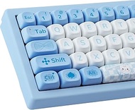 Hyekit PBT Keycaps for Mechanical Keyboatd - 145 Keys Alice Rabbit Keycaps, Dye-Sublimation Cute Key