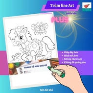 Soma coloring pages for children 50 dotted lines A4 size - has 2 levels easy and difficult
