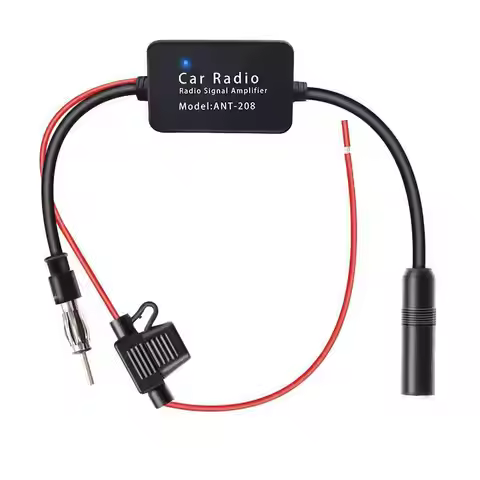 3-in-1 Car Radio Antenna Signal Booster FM AM DAB Antenna Amplifier for Cars New