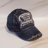 Distro Men's Baseball Cap, Jeans Material, Latest Tassel Model 2024