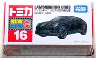 全新 Tomica 16 新車貼 初回黑野牛 藍寶堅尼 Lamborghini Urus 停產絕版 Tomy 多美小汽車