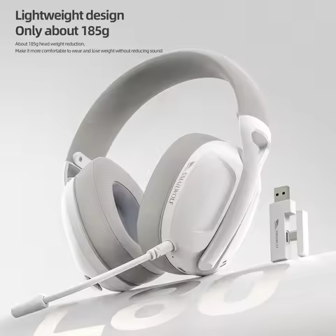 SmailWolf-L80 Bluetooth wireless three-mode headphones headset lightweight headset 2.4G gaming heads