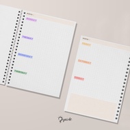 Weekly Planner Weekly Agenda Plan Notes A4 A5 B5 Portrait