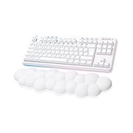 Logitech G 715 Wireless Keyboard with Lightsync RGB Lightspeed, Tactile Switches (GX Brown) and Wrist Rest, PC/Mac - White