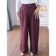Leona pants | Loose pants stripe | Women's touser strip | Casual formal Culottes Striped Pants Selua