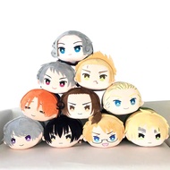 NEW APH Axis Powers Hetalia Plush Doll Round Shape Hetalia Arthur Kirkland Alfred F Jones Stuffed To